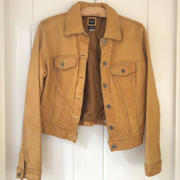 GAP Jackets & Blazers - Gap Camel Tan Leather "Jean" Jacket